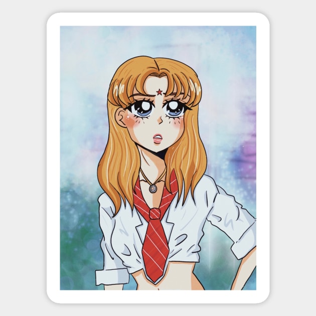 90's Anime Mia Colucci Sticker by Designs by Lita